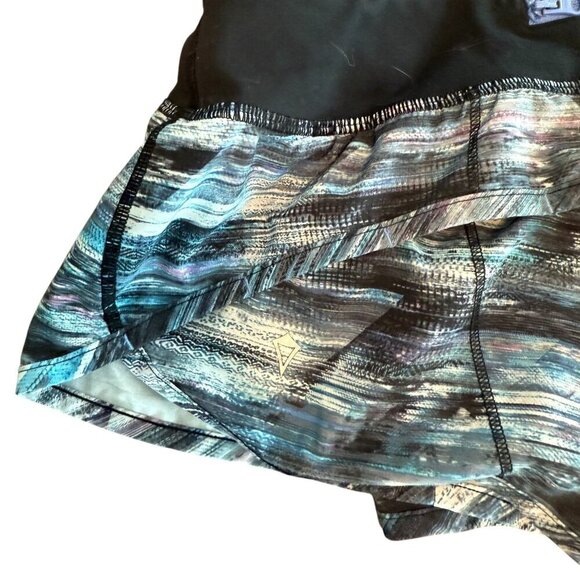 Ivivva By Lululemon Girls Athletic Shorts Size 10 Black/Blue Multicolor With Str - Picture 6 of 6